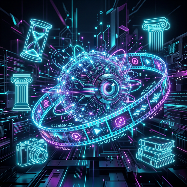 歴史動画 生成AIワークフロー イメージ